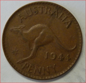 Australie penny 1944 KG